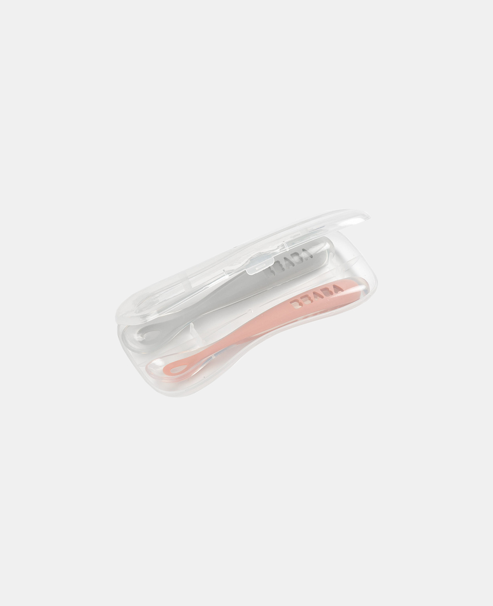 B913469.jpg Beaba Set două lingurițe din silicon Pink - imagine 1