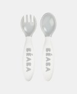 Beaba Set linguriță și furculiță pentru bebeluși Grey - imagine 2