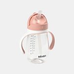 Beaba Căniță cu pai 300ml Pink