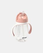 Beaba Căniță cu pai 300ml Pink
