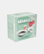 Beaba Set de masă cu trei piese din sticlă Duralex cu suport antiaderent Eucalyptus - imagine 9