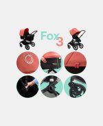 Cărucior pentru copii 2-în-1 Bugaboo Fox 3 Black/ Forest Green - imagine 6
