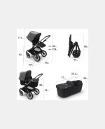 Cărucior pentru copii 2-în-1 Bugaboo Fox 3 Black/ Forest Green - imagine 7