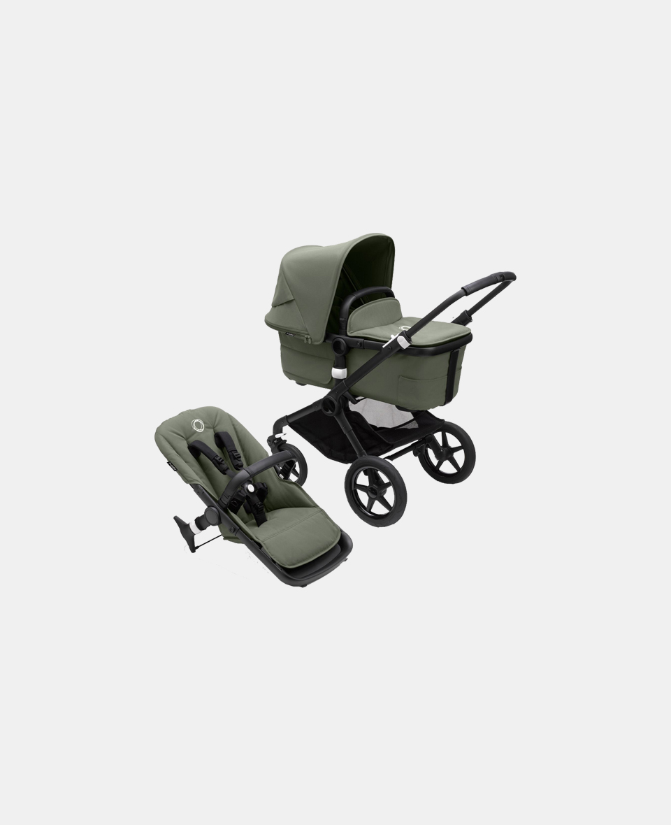 BG2306010005.jpg Cărucior pentru copii 2-în-1 Bugaboo Fox 3 Black/ Forest Green - imagine 1