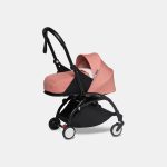 Cărucior Babyzen YOYO² pentru nou născuți cu cadru negru și pachet 0+ ginger