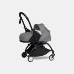 Babyzen YOYO² pentru nou născuți cu cadru negru și pachet 0+ grey