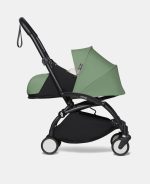 Cărucior Babyzen YOYO² pentru nou născuți cu cadru negru și pachet 0+ peppermint - imagine 2