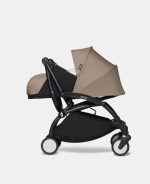 Cărucior Babyzen YOYO² pentru nou născuți cu cadru negru și pachet 0+ taupe - imagine 5