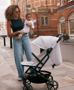 Cărucior pentru copii Beezy BLK Canvas White Cybex Gold - imagine 3