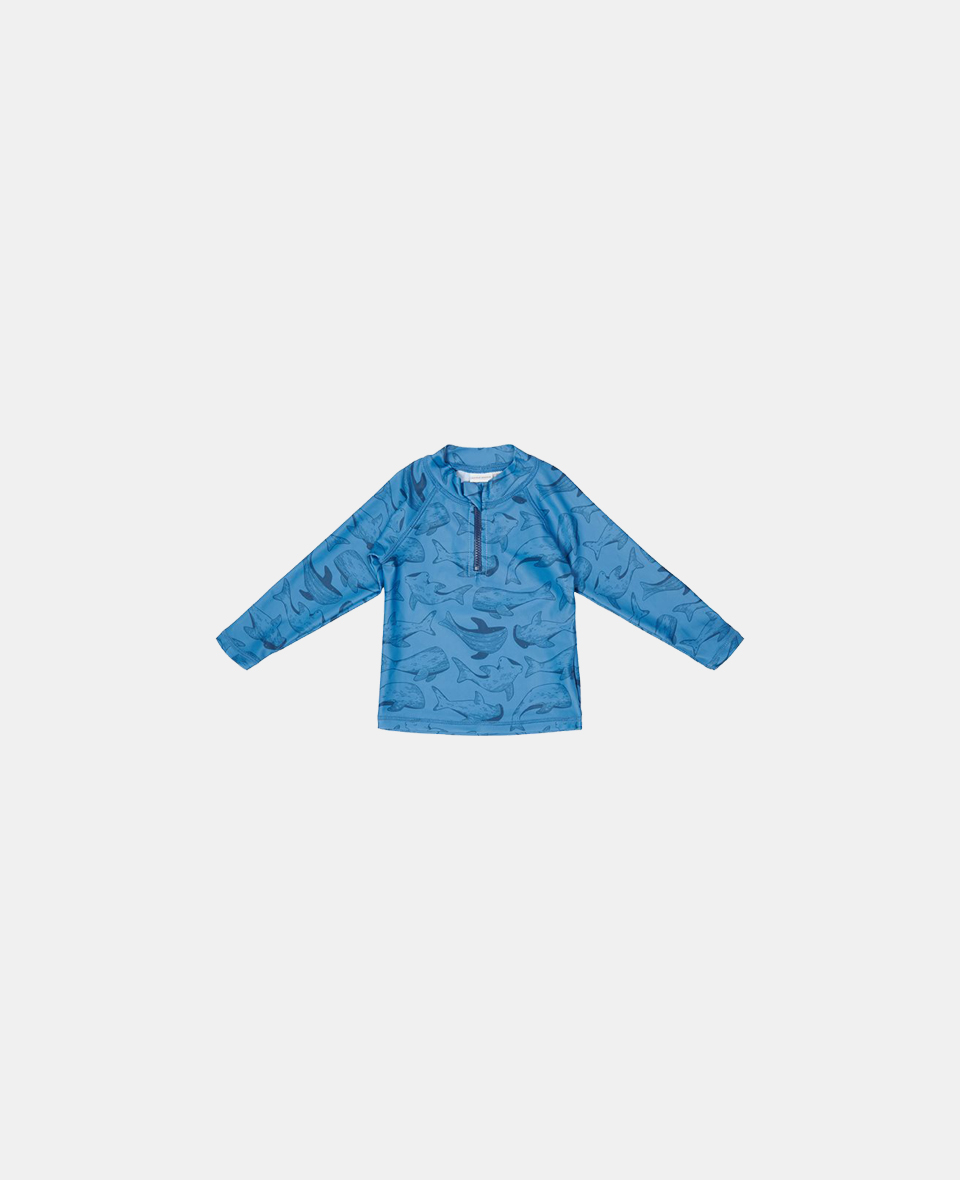 CL11443319.jpg Bluza cu maneca lunga cu protectie UV 50+ - Sea Life Blue - imagine 1