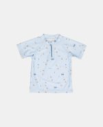 Little Dutch tricou cu protecție UV 50+ pentru copii Sailors Bay Blue 62/68 - imagine 2