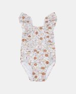 Costum de baie cu protectie UV 50+ - Vintage Little Flowers - imagine 2