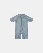 Costum de baie intreg copii cu protectie UV 50+ - Turtle Island Olive