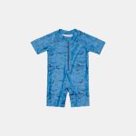 Costum de baie intreg copii cu protectie UV 50+ - Sea Life Blue