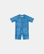 Costum de baie intreg copii cu protectie UV 50+ - Sea Life Blue