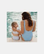 Costum de baie cu doua piese cu protectie UV 50+ - Daisies - imagine 4