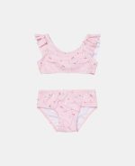 Costum de baie cu doua piese cu protectie UV 50+ - Little Pink Flowers
