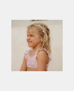 Costum de baie cu doua piese cu protectie UV 50+ - Little Pink Flowers - imagine 4