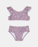 Costum de baie cu doua piese cu protectie UV 50+ - Mauve Blossom - imagine 2
