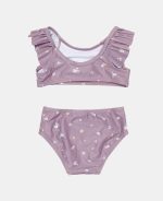Costum de baie cu doua piese cu protectie UV 50+ - Mauve Blossom - imagine 3