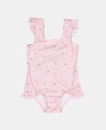 Costum de baie intreg cu protectie UV 50+ - Little Pink Flowers - imagine 2