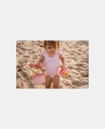 Costum de baie intreg cu protectie UV 50+ - Little Pink Flowers - imagine 6