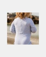 Costum de baie intreg cu maneca lunga cu protectie UV 50+ - Daisies - imagine 4
