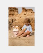 Costum de baie intreg cu maneca lunga cu protectie UV 50+ - Daisies - imagine 6