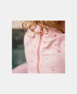 Costum de baie intreg cu maneca lunga cu protectie UV 50+ - Little Pink Flowers - imagine 4