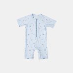 Little Dutch costum de baie întreg cu protecție UV 50+ Sailors Bay Blue 86/92