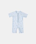 Little Dutch costum de baie întreg cu protecție UV 50+ Sailors Bay Blue 86/92