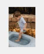 Little Dutch costum de baie întreg cu protecție UV 50+ Sailors Bay Blue 86/92 - imagine 6