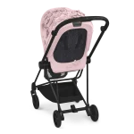 Carucior Sport Mios: Parte Sport Carucior MIOS SIMPLY FLOWERS PINK | light pink + Cadru Carucior pentru Copii Mios Chrome Black Cybex Platinum - imagine 4