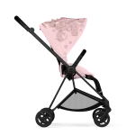 Carucior Sport Mios: Parte Sport Carucior MIOS SIMPLY FLOWERS PINK | light pink + Cadru Carucior pentru Copii Mios Chrome Black Cybex Platinum - imagine 6