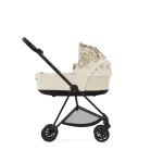 Carucior 2 in 1 Landou MIOS Lux SIMPLY FLOWERS BEIGE | mid beige + Cadru Carucior pentru Copii Mios Chrome Black + Parte Sport Carucior MIOS SIMPLY FLOWERS BEIGE | mid beige Cybex Fashion - imagine 3