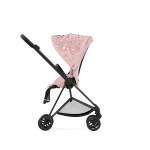 Carucior Sport Mios: Parte Sport Carucior MIOS SIMPLY FLOWERS PINK | light pink + Cadru Carucior pentru Copii Mios Chrome Black Cybex Platinum - imagine 9