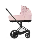 Carucior 2 in 1 Landou Priam Lux pentru căruciorul Priam Fashion Collections Pale Blush + Cadru Carucior pentru Copii Priam Chrome Black + Parte Sport Carucior Priam Fashion Collections Pale Blush Cybex Fashion - imagine 3