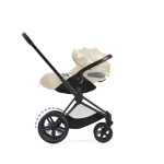 Carucior 3 in 1 Landou Priam Lux pentru căruciorul Priam Fashion Collections Nude Beige + Cadru Carucior pentru Copii Priam Chrome Black + Scoica Auto CLOUD T I-SIZE SIMPLY FLOWERS BEIGE | mid beige + Parte Sport Carucior Priam Fashion Collections Nude Beige Cybex Fashion - imagine 3