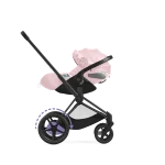 Carucior 3 in 1 Landou Priam Lux pentru căruciorul Priam Fashion Collections Pale Blush + Cadru Carucior pentru Copii Priam Chrome Brown + Scoica Auto CLOUD T I-SIZE SIMPLY FLOWERS PINK | light pink + Parte Sport Carucior Priam Fashion Collections Light Pink Cybex Fashion - imagine 3