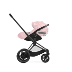 Carucior 2 in 1 Parte Sport Carucior Priam Fashion Collections Pale Blush + Cadru Carucior pentru Copii Priam Rosegold + Scoica Auto CLOUD T I-SIZE SIMPLY FLOWERS PINK | light pink Cybex Platinum - imagine 3