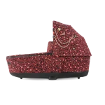 Landou PRIAM Lux Rosenrot Red | dark red + Cadru Carucior pentru Copii Priam Rosegold Cybex Platinum - imagine 4