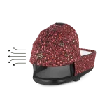 Landou PRIAM Lux Rosenrot Red | dark red + Cadru Carucior pentru Copii Priam Rosegold Cybex Platinum - imagine 2