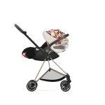 Carucior 3 in 1 Landou MIOS Lux Spring Blossom Light | light beige + Cadru Carucior pentru Copii Mios Chrome Black + Scoica Auto CLOUD T I-SIZE Spring Blossom Light | light beige + Parte Sport Carucior MIOS Spring Blossom Light | light beige Cybex Fashion - imagine 4