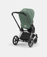 Carucior Sport Priam: Cadru Carucior pentru Copii Priam Chrome Black + Parte Sport Carucior Priam Leaf Green Cybex Platinum - imagine 6