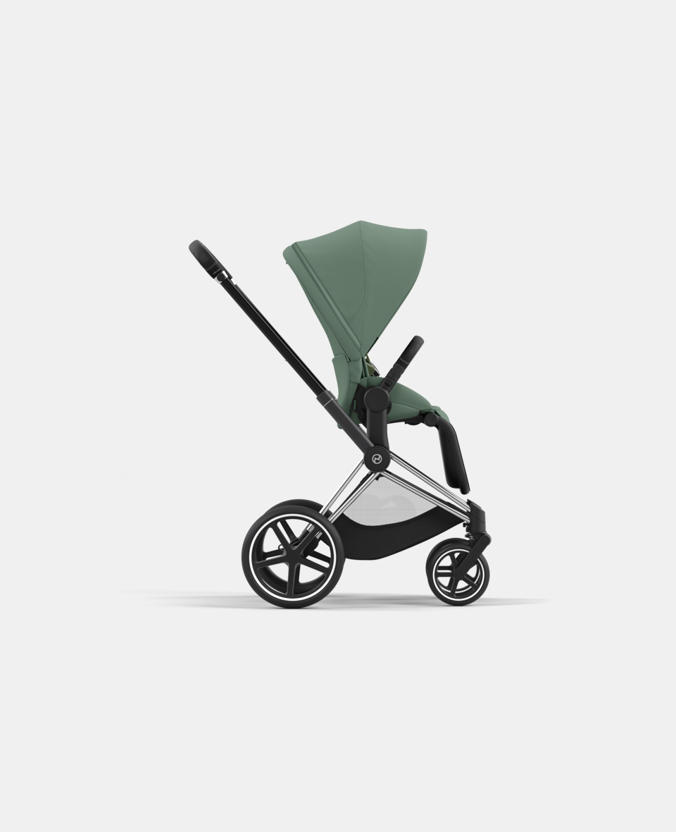 CYB_23_INT_y270_Priam_CHBH_LEGR.jpg Carucior Sport Priam: Cadru Carucior pentru Copii Priam Chrome Black + Parte Sport Carucior Priam Leaf Green Cybex Platinum - imagine 1