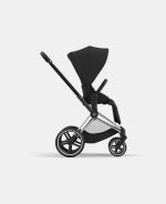 Carucior Sport Priam: Cadru Carucior pentru Copii Priam Chrome Black + Parte Sport Carucior Priam Sepia Black Cybex Platinum - imagine 2