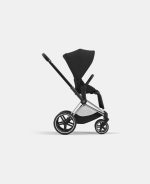Carucior Sport Priam: Cadru Carucior pentru Copii Priam Chrome Black + Parte Sport Carucior Priam Sepia Black Cybex Platinum