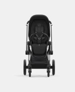 Carucior Sport Priam: Cadru Carucior pentru Copii Priam Chrome Black + Parte Sport Carucior Priam Sepia Black Cybex Platinum - imagine 5