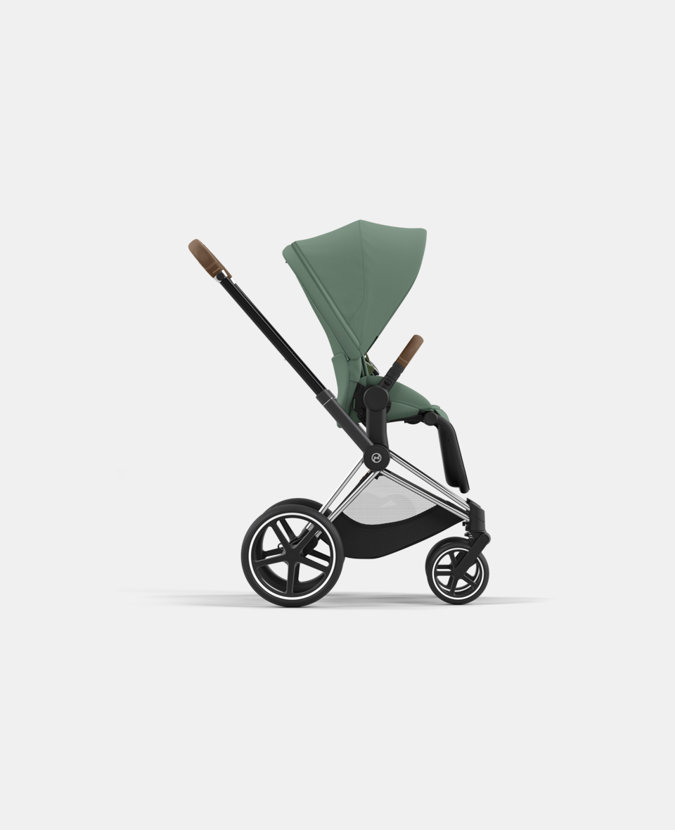 CYB_23_INT_y270_Priam_CHBR_LEGR.jpg Carucior Sport Priam: Cadru Carucior pentru Copii Priam Chrome Brown + Parte Sport Carucior Priam Leaf Green Cybex Platinum - imagine 1