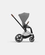 Carucior Sport Priam: Cadru Carucior pentru Copii Priam Chrome Brown + Parte Sport Carucior Priam Mirage Grey Cybex Platinum - imagine 2